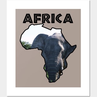 Africa Wildlife Continent Elephant Bull Posters and Art